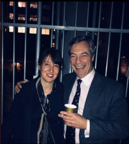 She's also a fan of Nigel Farage.