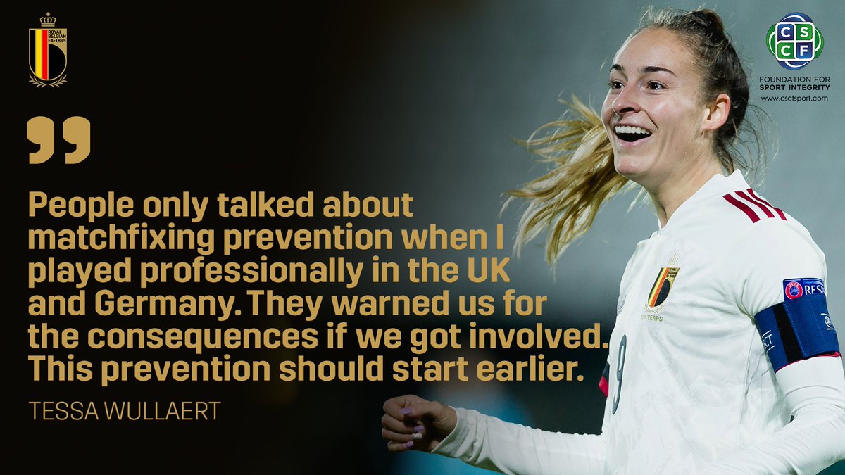 RoyalBelgianFA's tweet photo. We work together with @Cscf_integrity to protect the integrity of youth and women's football 🙌 More information? 👇

🇳🇱 - https://t.co/2k9JqhwEBs
🇫🇷 - https://t.co/KFQcyFLtij

#Integriball https://t.co/76UMtafb8n