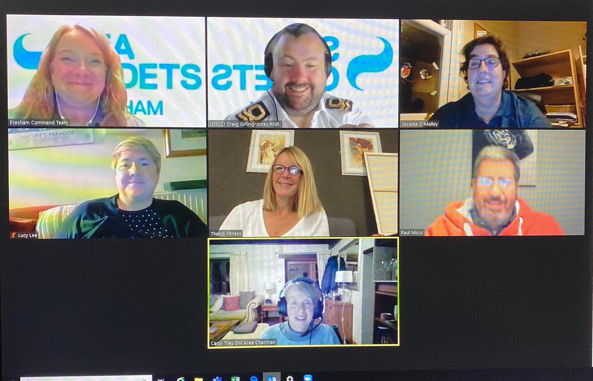 Last night we held our first virtual AGM ! 
Thanks to all who attended and our committed Trustees who stood for re-election, and welcome to our new Trustee!
They’ve done a brilliant job to date, and we are so pleased they will steer us through another year ! 

#seacadetsevesham