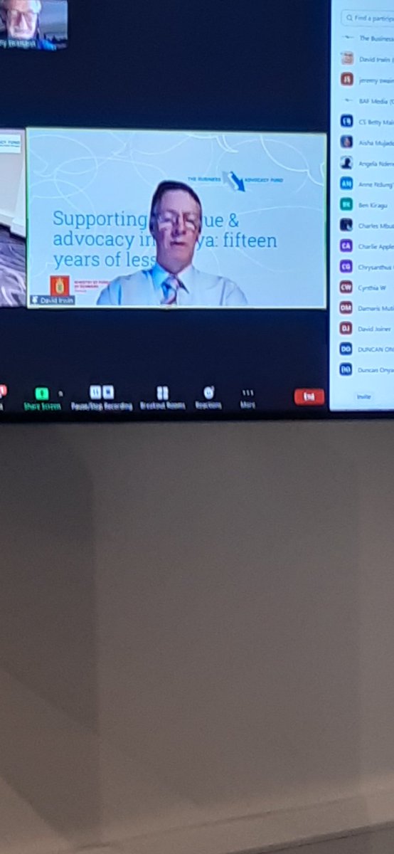 bafkenya's tweet photo. Three key thing to advocacy success as per our experience as put forth by @Davidirwin

1. Clear framing
2.Preparing a structured logical compelling policy position
3. Being clear about you communications plan

#Publicprivatedialogue https://t.co/kW5od3BSP1