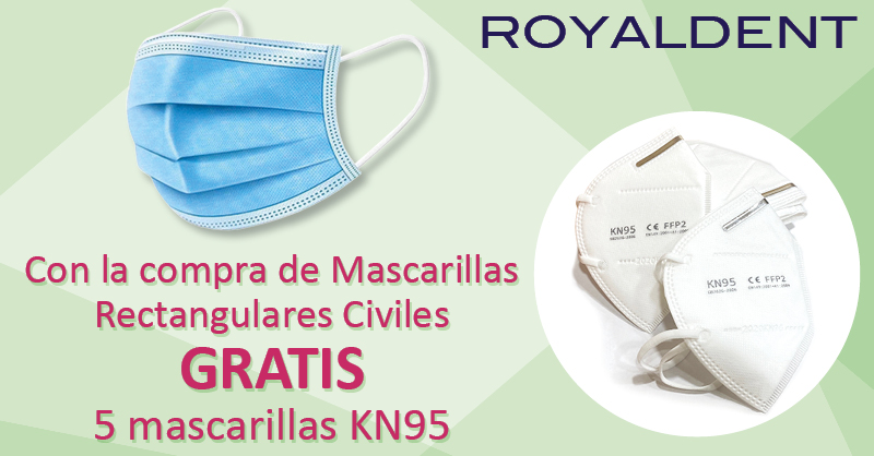 Royal_Dent_'s tweet photo. GRATIS 5 mascarillas KN95 con la compra de Mascarillas Rectangulares Civiles: https://t.co/mA4ZxWEteV
#dental #Dentist #dentista #clinicasdentales #ofertas #Covid_19 #COVID19 https://t.co/jAvKQkZjpV