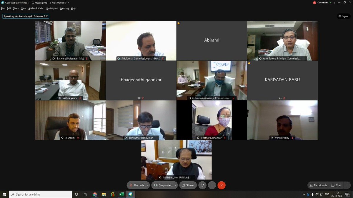 blrcustoms's tweet photo. Sh D.P.Nagendra Kumar Pr. CC CGST &amp; Sh. M Srinivas CC Cus. B'lore joined all the officers &amp; Staff, on the virtual platform, in rededicating to the spirit of the Constitution of India by reading the Preamble and discussing it's importance. @cbic_india @ianuragthakur @FinMinIndia https://t.co/tek1UAVfBS