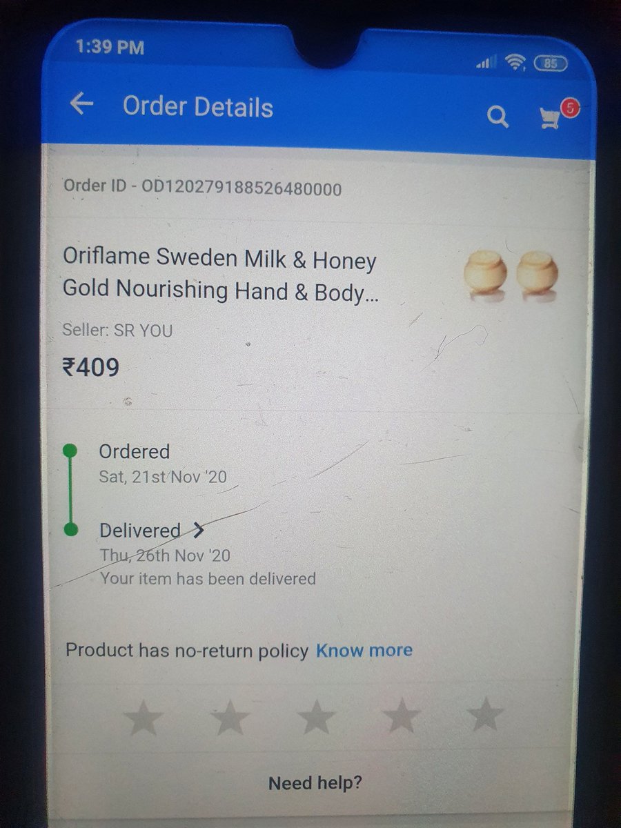 Saviourwins's tweet photo. Recently my mom ordered cream from #Flipkart. We received the order today, the product was damaged, broken seal, half empty and looks like a dosa batter instead of cream. 
Now we don't have an exchange, return or refund policy for this order. No place to register a complaint. https://t.co/fmCaZL9Cso