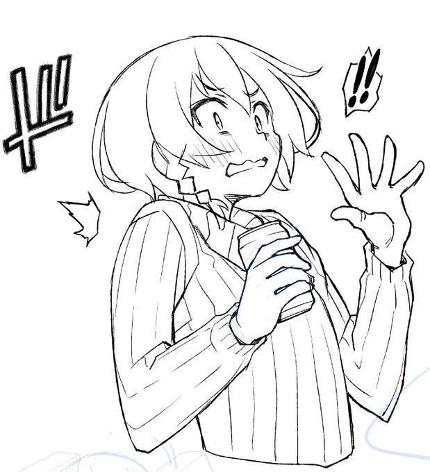 割と可愛く描けたけどほとんど隠れちゃう香蓮さん こんな顔するかどうかはまあ…w 