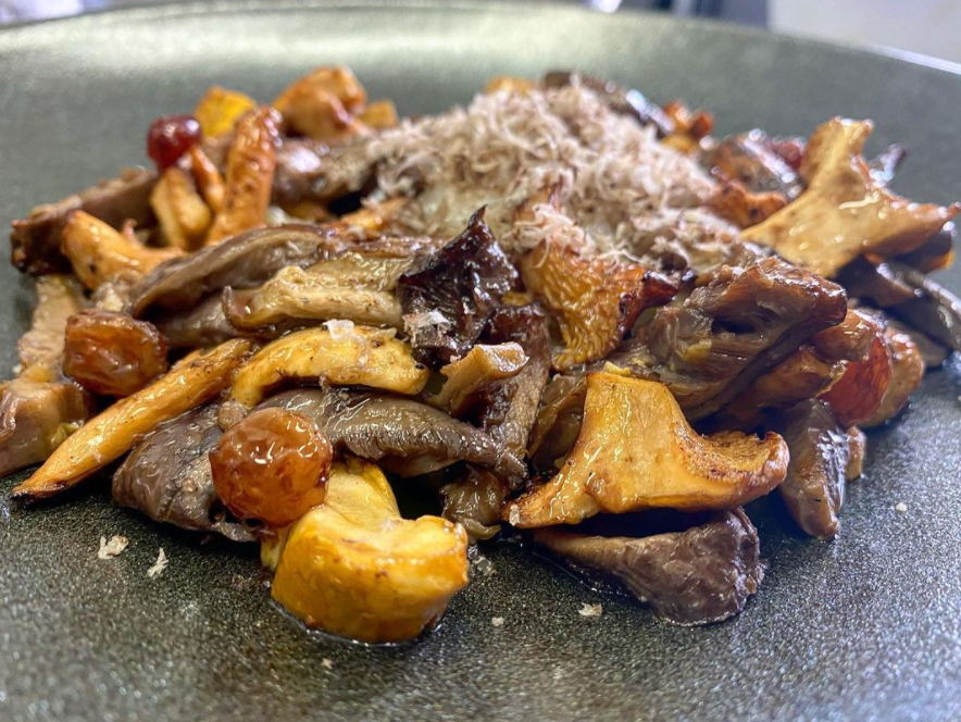 MidiByLago's tweet photo. 🍁 Autumn time in @MidiByLago 

🍂 Setas de temporada (boletus, amanita, xantarella, etc) a la brasa, huevo, trufa y un aliño de pasas maceradas en PX.

#Marbella #MidiByElLago #ElLagoMarbella #Otoño https://t.co/8WFOZ2fHKV