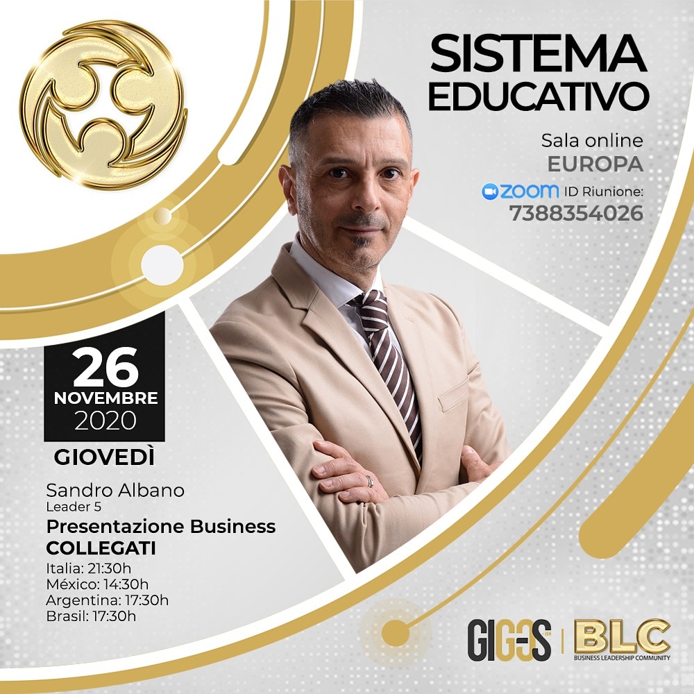 AlbanoSans's tweet photo. Oggi Giovedì 26 Novembre ore 21:30 nella sala zoom BLC 🌍 si terrà la #PRESENTAZIONE della Piattaforma GIG-OS. 
.
Relatore: Leader Sandro Albano
.
Per ascoltare puoi collegarti gratuitamente al seguente link ZOOM:
👉 https://t.co/O8dIqwHukI https://t.co/pWLP7A0yNm