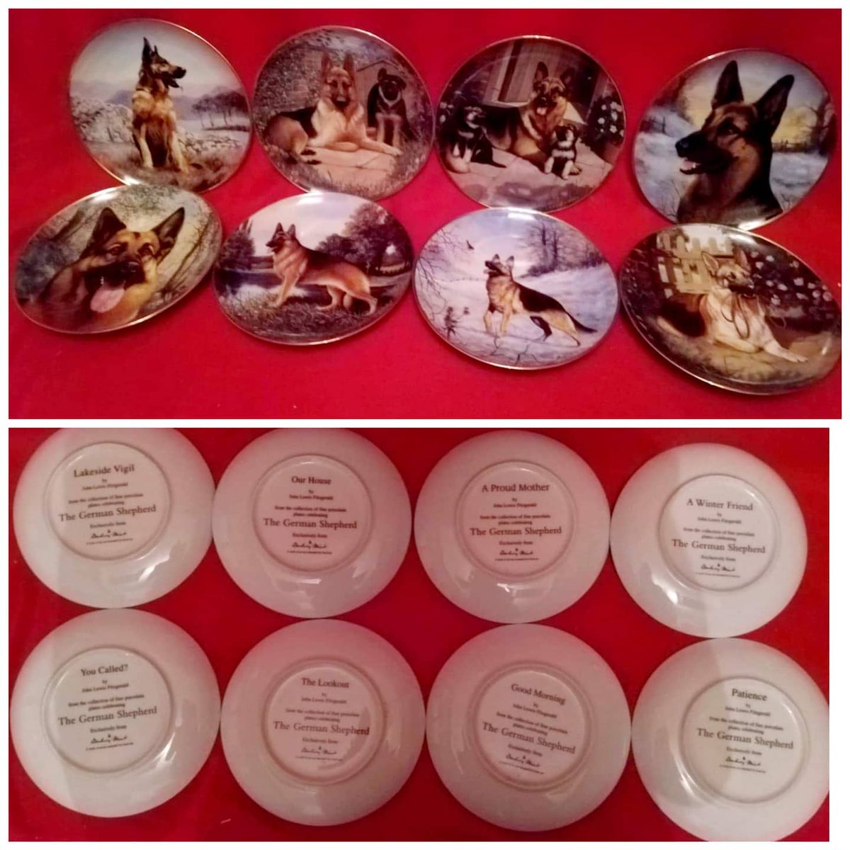 HelpAnimals25's tweet photo. In our #onevoiceforanimals #christmas auction, you can bid on this set of 8 #Danbury Mint #GermanShepherd collectors plates.
The winning bid will benefit Furever Loved Rescue in #Westyorkshire
The auction starts on 29th November, 7pm
Join: https://t.co/NoATfxu6hZ https://t.co/HX0e6RqgoU