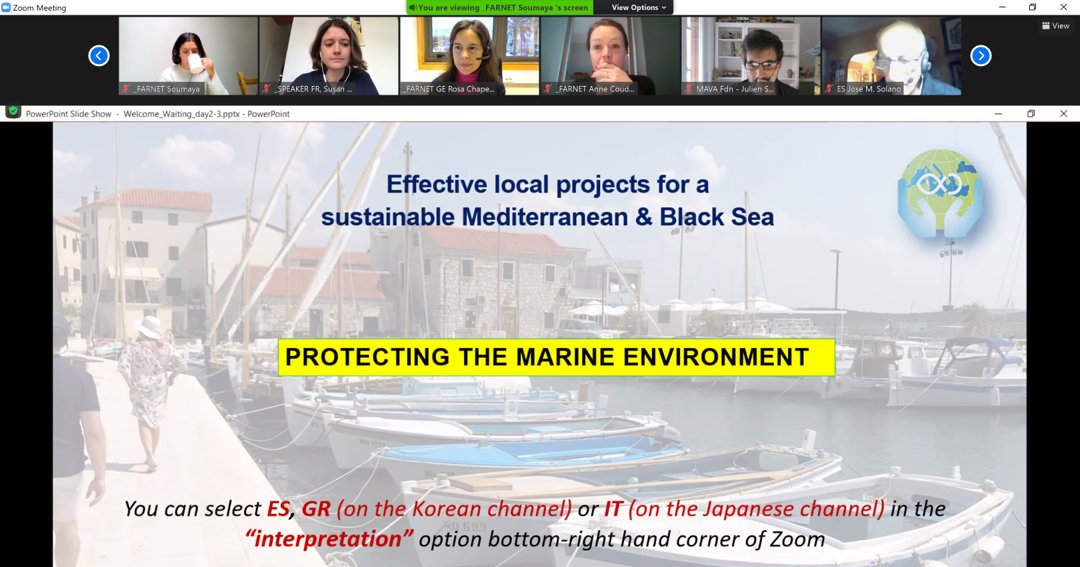 EU_FAMENET's tweet photo. It's on!🖥️ The seminar has started off with protecting the marine environment.

#FARNETMedBlackSee #FARNETseminar https://t.co/4zcY4GumHy