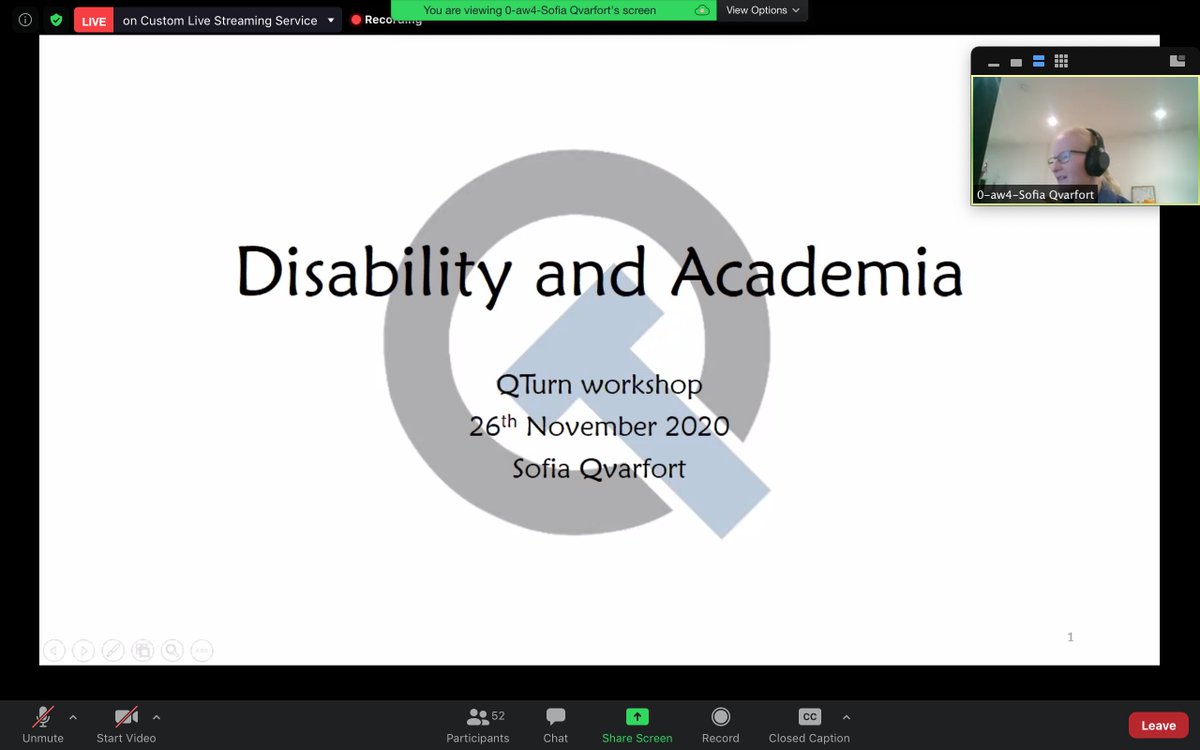 Ravi Kunjwal (@quaintum) on Twitter photo The fourth Awareness session at <a href="/QTurnWorkshop/">Q-Turn Workshop</a>, 'Disability and Academia', with Dr Sofia Qvarfort <a href="/sqvarfort/">Dr Sofia Qvarfort</a>, starts now! #QTURN20 The fourth Awareness session at <a href="/QTurnWorkshop/">Q-Turn Workshop</a>, 'Disability and Academia', with Dr Sofia Qvarfort <a href="/sqvarfort/">Dr Sofia Qvarfort</a>, starts now! #QTURN20
