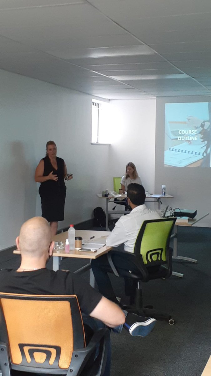 IRMSAInsight's tweet photo. Gillian le Cordeur, IRMSA CEO welcomes our attendees to our first back to classroom training, Risk Management 101.
#IRMSA #RiskManagement #ClassroomTraining https://t.co/zh2EX5mbuc