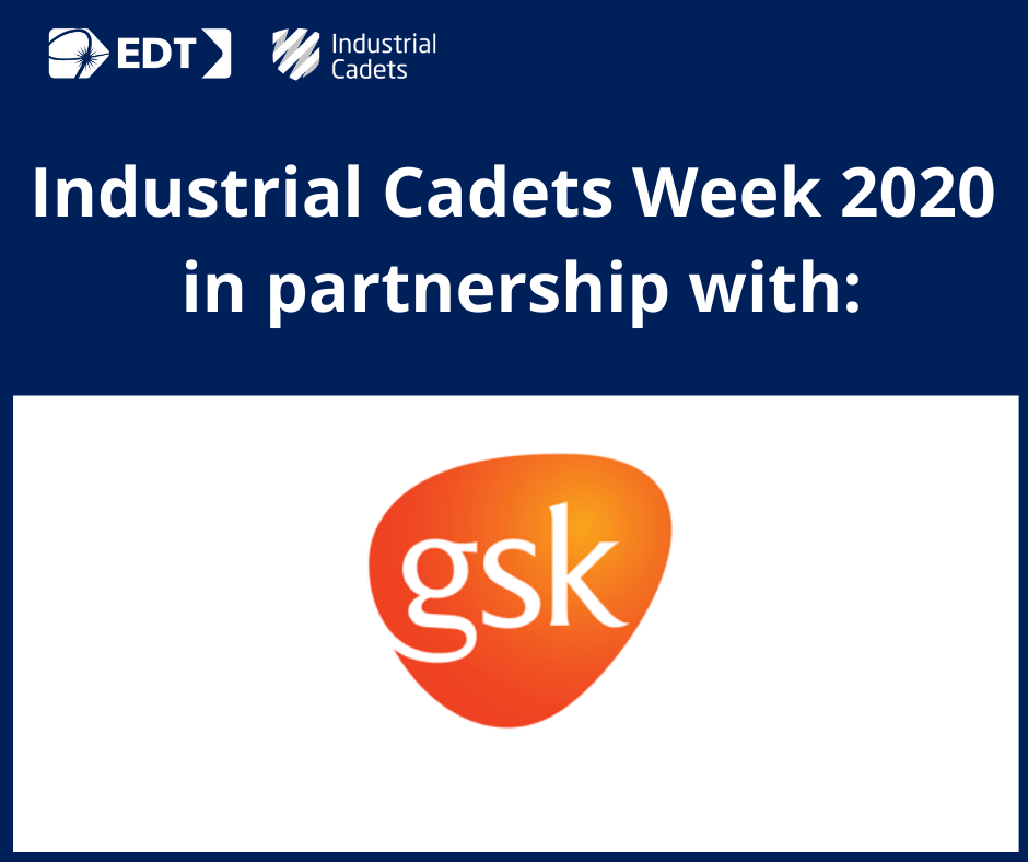 TheEDTUK's tweet photo. We’re excited for another day of #IndustrialCadetsWeek2020 with our partner @GSK. The live link is available on our website: https://t.co/Q8z4KjHnAi. See you there at 9:30 AM! @GSK_careers #Insightinto https://t.co/smKVqJImh1