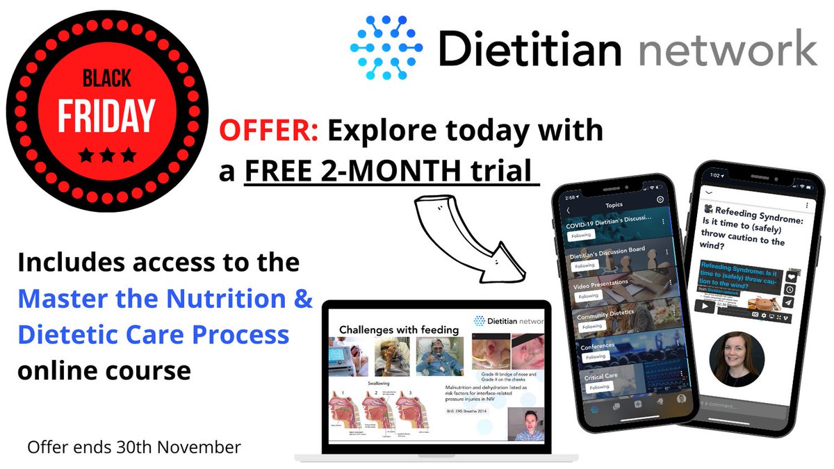 DrPFCollins's tweet photo. ⏳ @DietitianNwork BLACK FRIDAY OFFER 🥳 Regardless of where you are on your dietetic journey, or where you are in the world, this is one Black Friday offer you do not want to miss! 🧠
https://t.co/p7QFW4gRNY #RD2Be #APD2Be #WhatDietitiansDo https://t.co/XuD4ejVjau