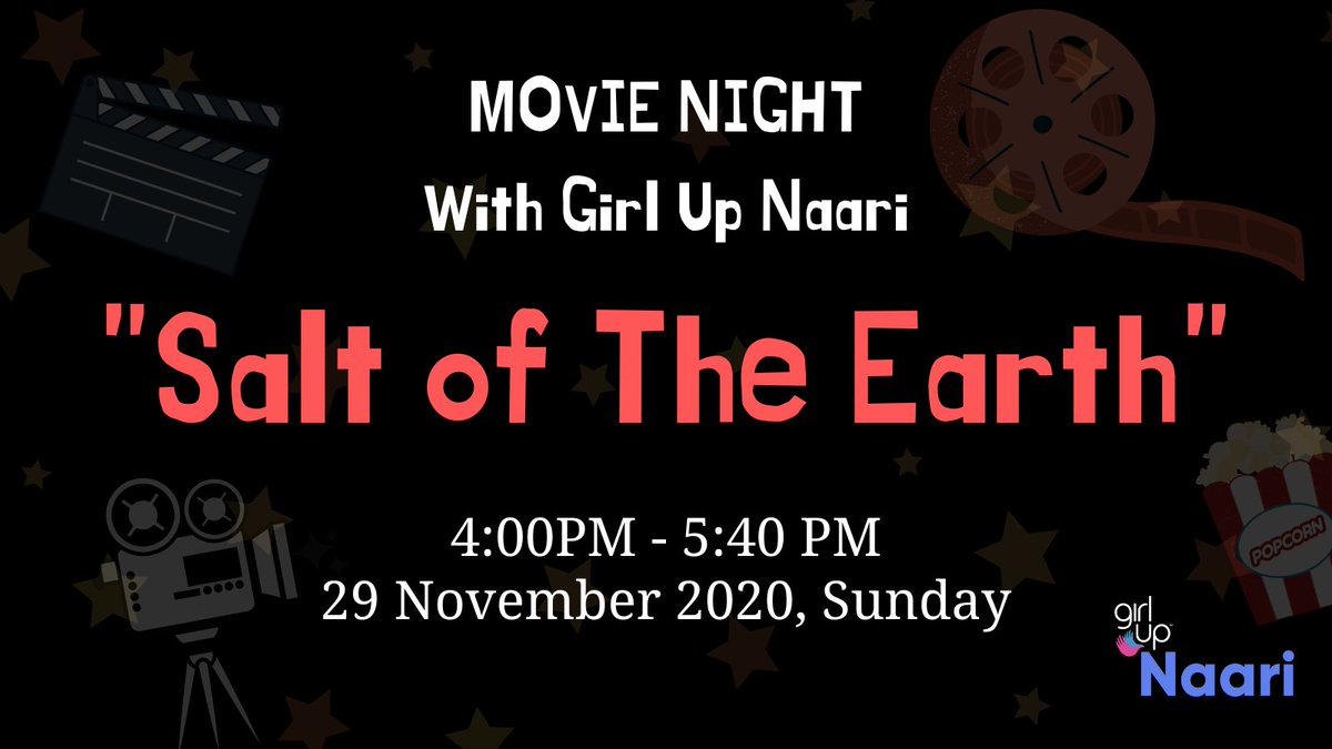 MUSSforUs's tweet photo. Join Girl Up Naari for a Movie Night on 29 November 2020 at 4:00 PM.
For more details, visit- 
https://t.co/wKuuJlKc32
#GirlUp #MovieNight #Feminism https://t.co/ZBiqeENQKq