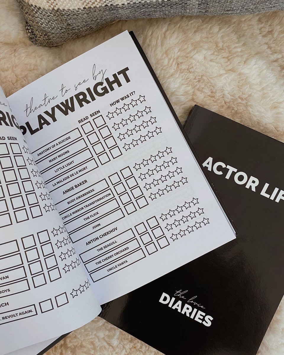 klawsonactor's tweet photo. And I’m going to be walking through the NEW Theatre Life Diary this afternoon on my Instagram so make sure you follow along 🖤 
@theloviediaries https://t.co/AwiQbpyVbg