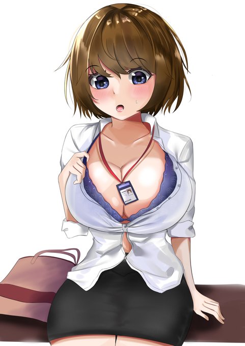 Office Lady ~ #女の子 #おっぱい #赤い紙#originalcharacter ##会社 https://t.co/ZKLGS2026I 