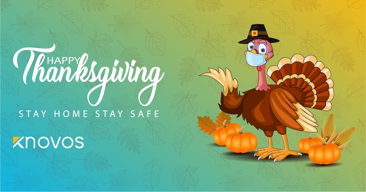 KnovosOfficial's tweet photo. There is always something to be thankful for. 
In this challenging time, do not hesitate to tell your loved ones just how thankful you are for them.
We at Knovos wish you a #HappyThanksgiving.

#Thanksgiving2020 #ThanksgivingDay #Thanksgiving #StayHomeStaySafe https://t.co/luzTUjGIwD