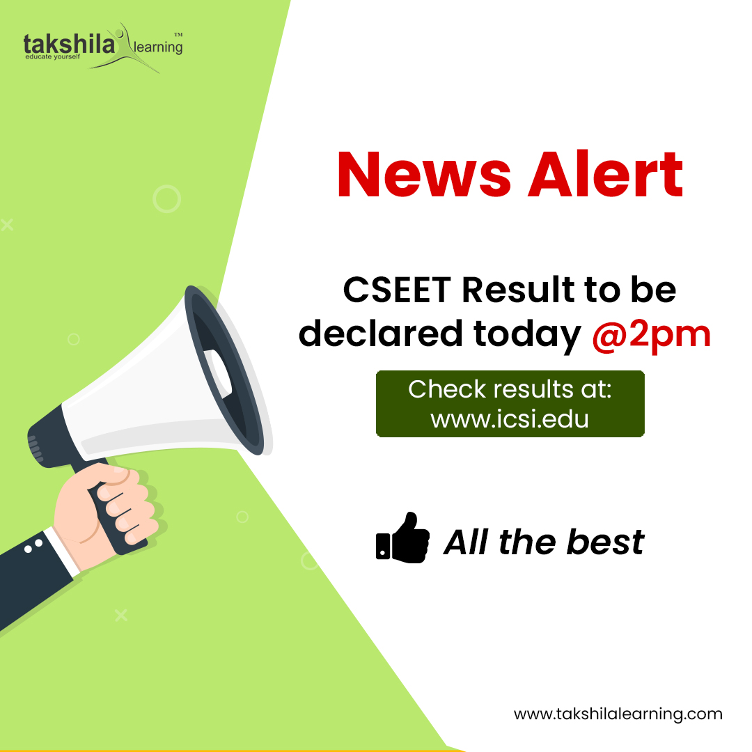 TakshilaLearn's tweet image. We wish to heartily congratulate the aspirants of the CSEET and wish them all the very best for their future endeavours in this arena.
#cseet #cseetresult #cseet2020 #cseetexam #csstudents #csexective #companysecretary #allthebest #resultsout #csresults #takshilalearning
