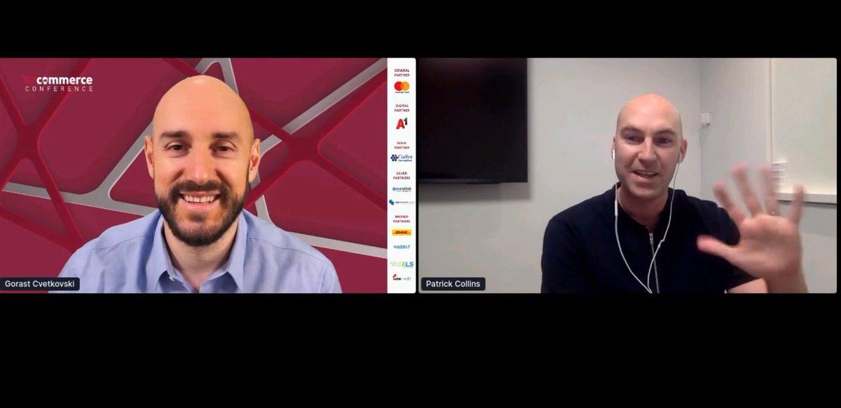 Сцената ја има Patrick Collins, а Гораст е среќен бидејќи тој не е единствениот учесник без коса! 😁
--
#EcommerceMK #Conference2020 #SwissEP #eCommerceConferenceDay2