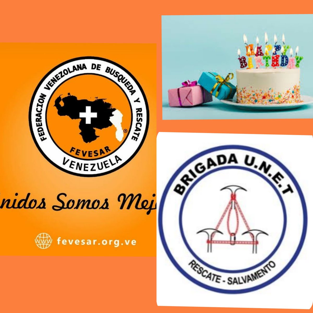 Hoy felicitamos a nuestra organización agremiada BRIGADA DE RESCATE Y SALVAMENTO UNIVERSIDAD NACIONAL EXPERIMENTAL 
DEL TÁCHIRA
Fundación: 26 de noviembre de 1976 por arribar a su. XLIV aniversario. Hemos sido testigos de sus  logros durante estas décadas y