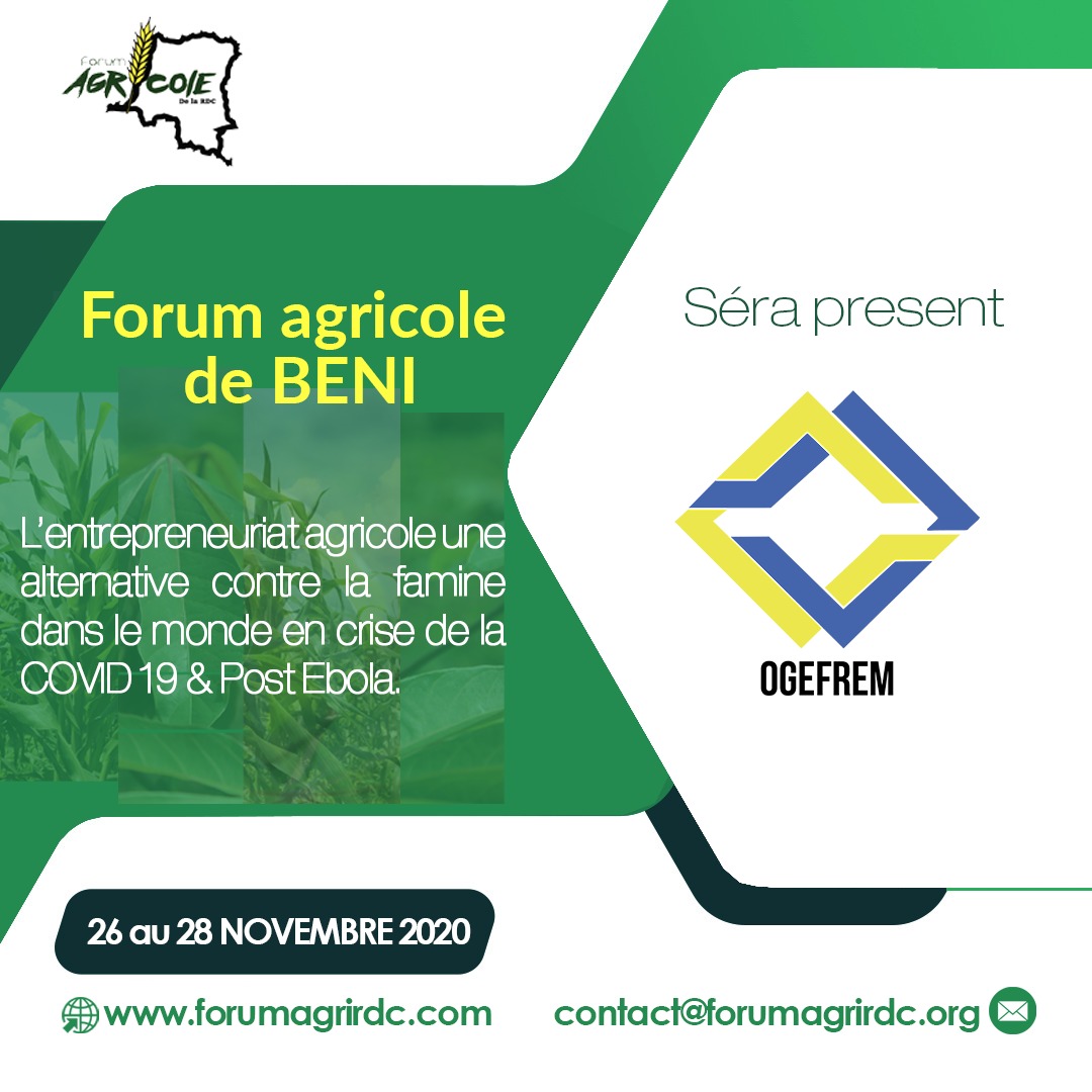 ogefrem's tweet photo. En tant que Conseil des Chargeurs de la République Démocratique du Congo, l'Office de Gestion du Fret Multimodal est présente à la Première Edition du Forum Agricole de Beni. #RDC #Beni #NordKivu #FAB2020 @Presidence_RDC @PrimatureRDC @NzanzuKasivita @minagri_rdc https://t.co/qwpdFGEWNY