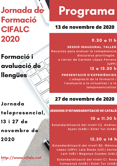 SLT_UPC's tweet photo. Demà divendres continua la Jornada de Formació #CIFALC, 2020, enguany virtual. S'hi debatrà sobre l'estandardització del català. La nostra @bertagaya hi assistirà https://t.co/MgH2lWBHId