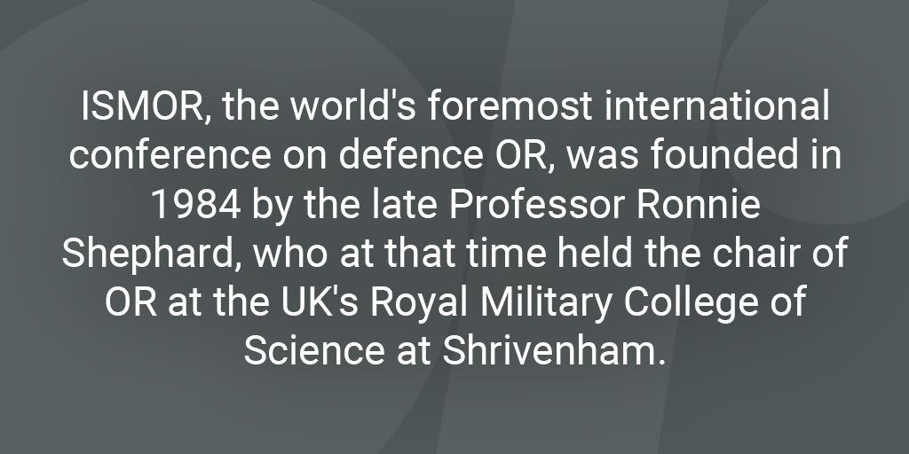 TheORSociety's tweet photo. OR Fact: The International Symposium on Military Research, or #ISMOR, is managed by the OR Society, with our #Defence Special Interest Group playing a key role.
#ThisisOR #ORMS https://t.co/SIZOMDlfMQ