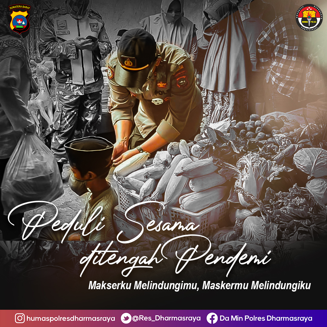 Res_Dharmasraya's tweet photo. salah satu yang harus kita tanamkan selama pendemi ini adalah rasa kepedulian, 
peduli terhadap saudara kita yang masih belum memiliki masker, 

peduli terhadap saudara kita yang tedampak 

dan peduli terhadap saudara kita yang masih belum mentaati protokol kesehatan https://t.co/5U0BnoL7cr