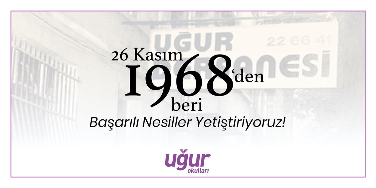 52 yıl önce tam da bugün geleceğe yön verecek nesiller yetiştirme hayaliyle yola çıktık. Şimdi dünyanın dört bir yanında Uğurlu bir geleceğe kavuşan binlerce öğrencimizle başarıyı bir gelenek haline getirmenin gururunu yaşıyoruz. 🏆

Doğum günümüz kutlu olsun!

#1968denGeleceğe
