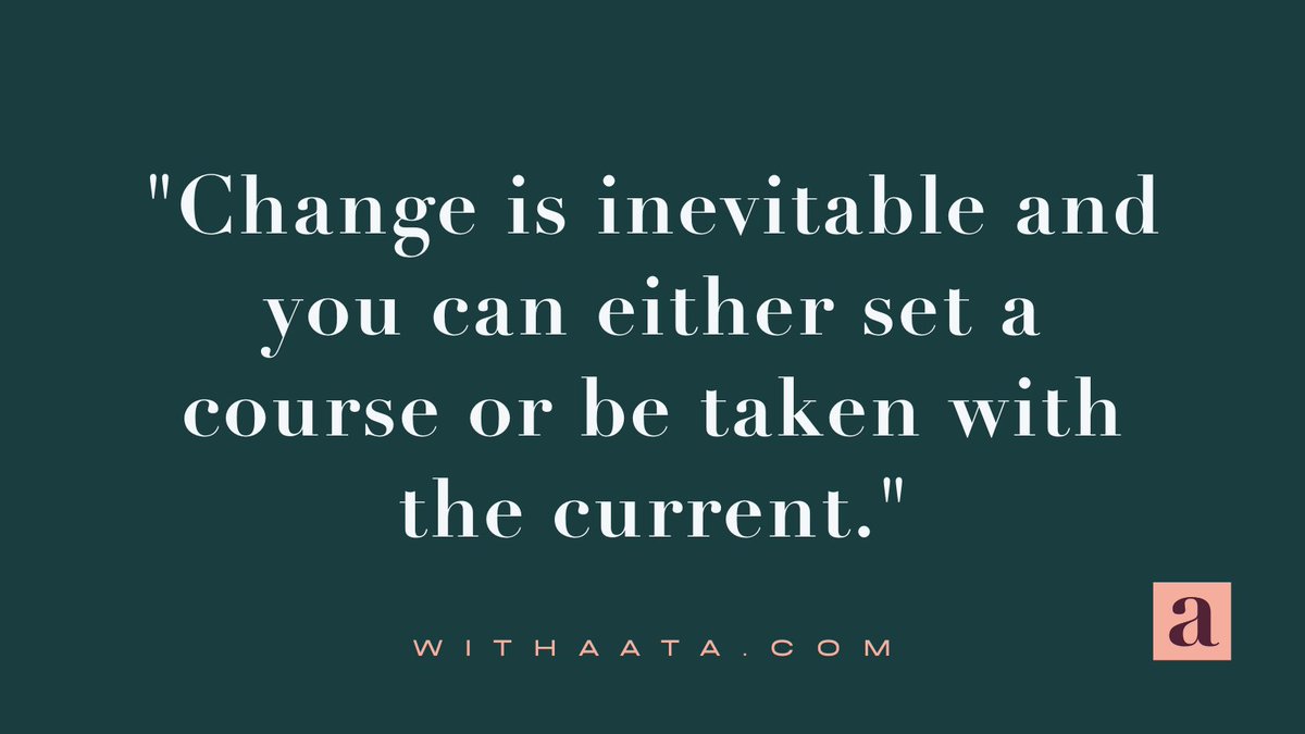 🤔 Something I've reflected on is that change is inevitable. With this statement I invite you to focus on what it is that you can control in changing times to steer and pivot your business for growth #quoteoftheday