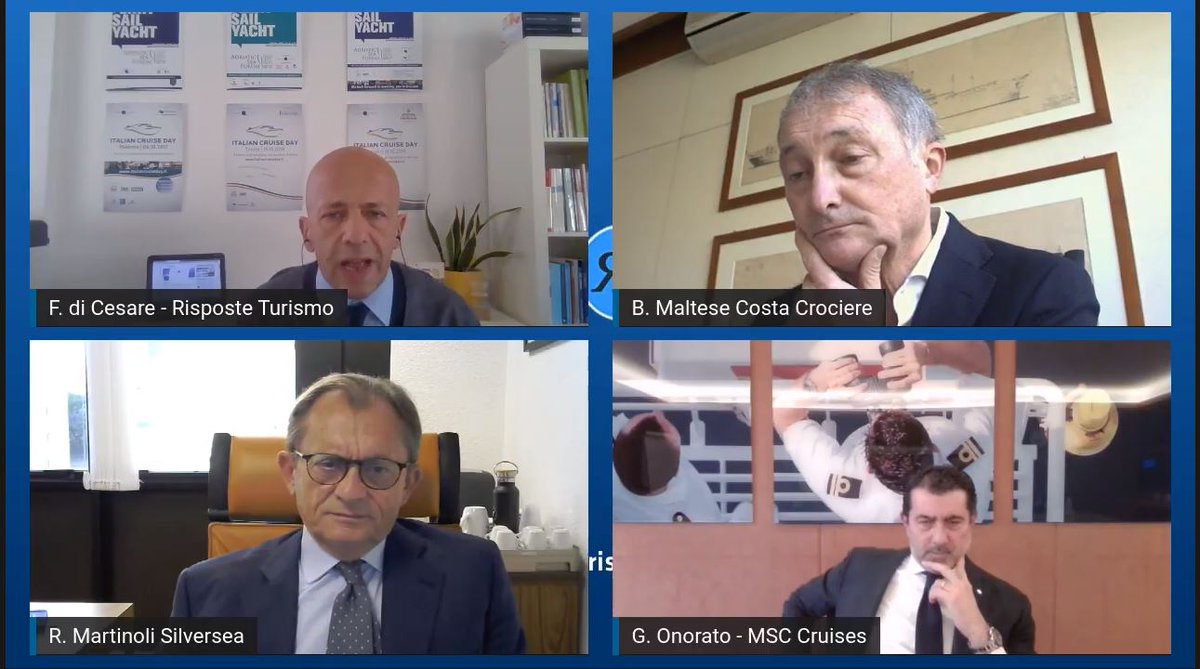 RisposteTurismo's tweet photo. Si apre il primo panel dedicato all'#Italia crocieristica vista dal punto di vista #internazionale: intervengono Maltese @costacrociere, @RMartinoli @Silversea, Onorato @MSC_Crociere  #cruise #crociere https://t.co/No58hshaeM