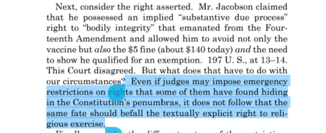 "For decades, the Left abused the Constitution to create transparently bogus "fundamental rights". Them days are over. RIP RBG."If you want to use Covid to ditch off some of your fake "basic rights", have at it. You ain't messing with legitimate fundamental rights. I  ACB".