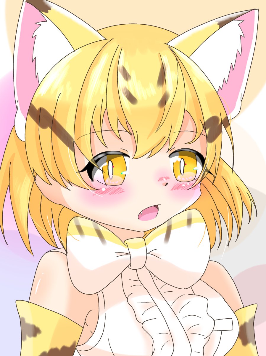 けものフレンズ テレビでスナネコの赤ちゃんのニュースがやってて スナネコちゃん描きたくなったので キリュウのイラスト