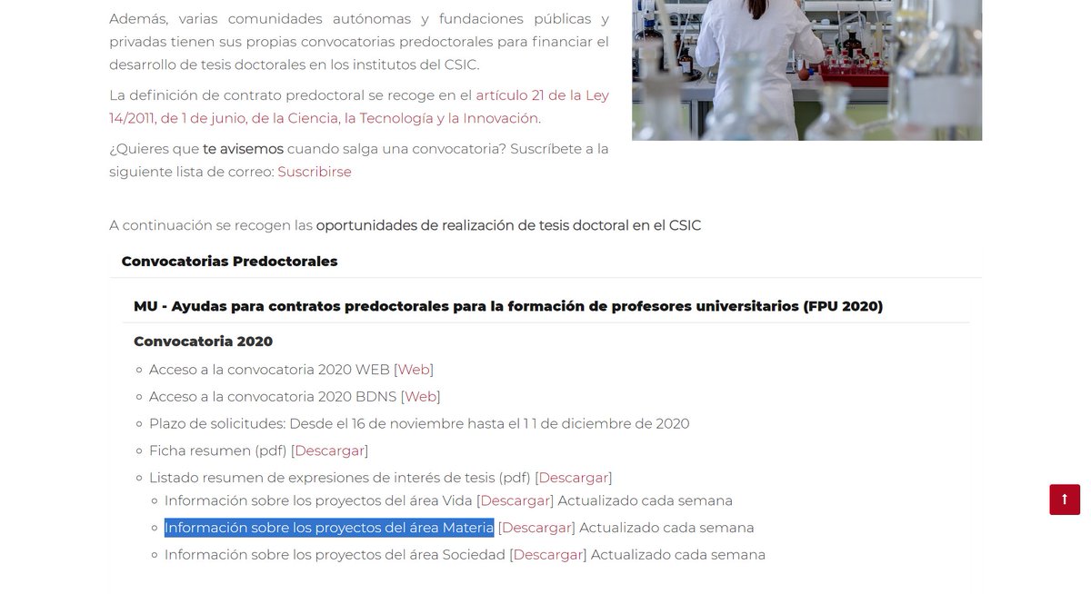 inigobretos's tweet photo. ¿Te ves fuerte para conseguir una ayuda #FPU2020 con la que realizar tu tesis doctoral? ¿Te gustaría investigar en el @CSIC #EOSMAD sobre una temática relacionada con la #ElectrónicaFlexible? ⚗️🧪🦾📱💻⚡
Trato hecho: échale un ojo a esto ⬇️
@DPE_CSIC #BeCSIC @icmmcsic https://t.co/TvQa5p2CVW