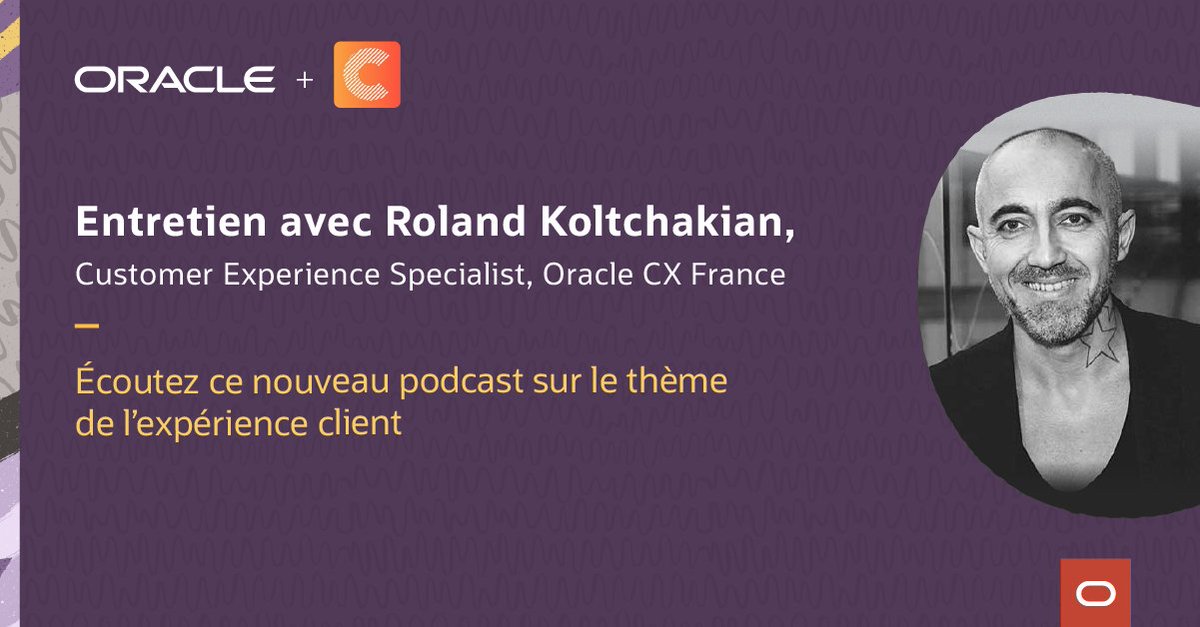 💻Nouveau #podcast organisé par Cast my Customer, entretien avec <a href="/RKoltchakian/">Roland Koltchakian</a> Customer Experience Specialist. 

📢 Découvrez sa vision du #CX et comment les entreprises françaises peuvent continuer à améliorer leur #experienceclient !

🎙bit.ly/2HDC3OR