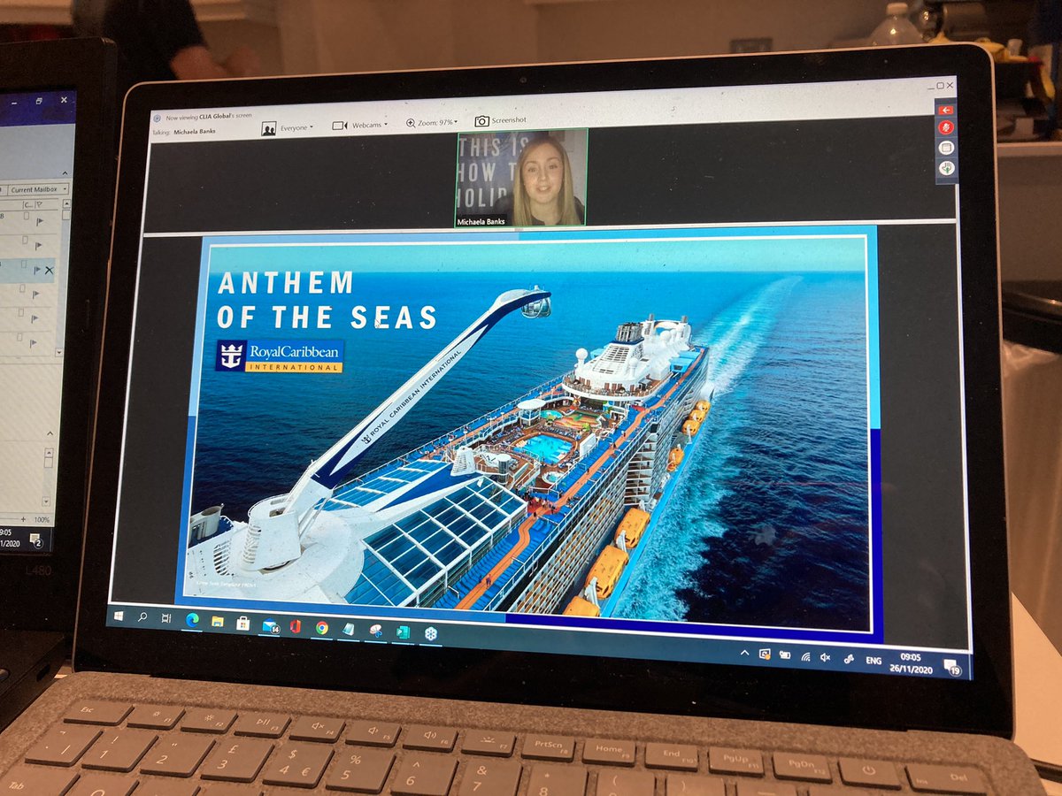 ITS THURSDAY MORNING WHICH MEANS ONLY ONE THING - CLIA SHIP TOURS!

We love Thursday mornings! For 1 hour we get to tour the worlds most wonderful ships with our friends at @CLIAUK! First up? It’s lovely <a href="/MJBanks17/">Michaela Banks</a> from <a href="/RoyalCaribbean/">Royal Caribbean</a> with the captain of Anthem of the Seas! 😍