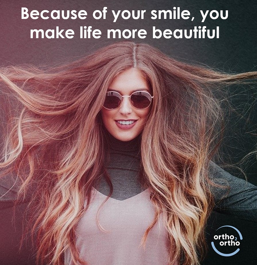 Because of your smile, you make life more beautiful #smiles #smilemoreoften #orthodontics #orthodontist #smile😊