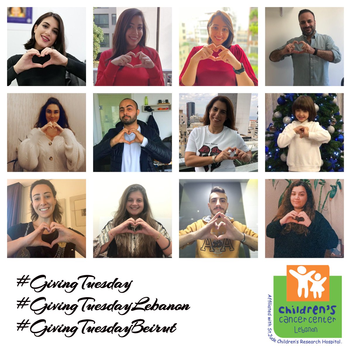 LOVE LEBANON CHALLENGE

Post photos of your friends, classmates, colleagues & family in a collage.
Show your love!
Tag us.

#LoveLebanonChallenge #GivingTuesday #GivingTuesdayLebanon #GivingTuesdayBeirut @GivingTuesdayLB #CCCL #iLoveCCCL #SavingLives_CelebratingHope