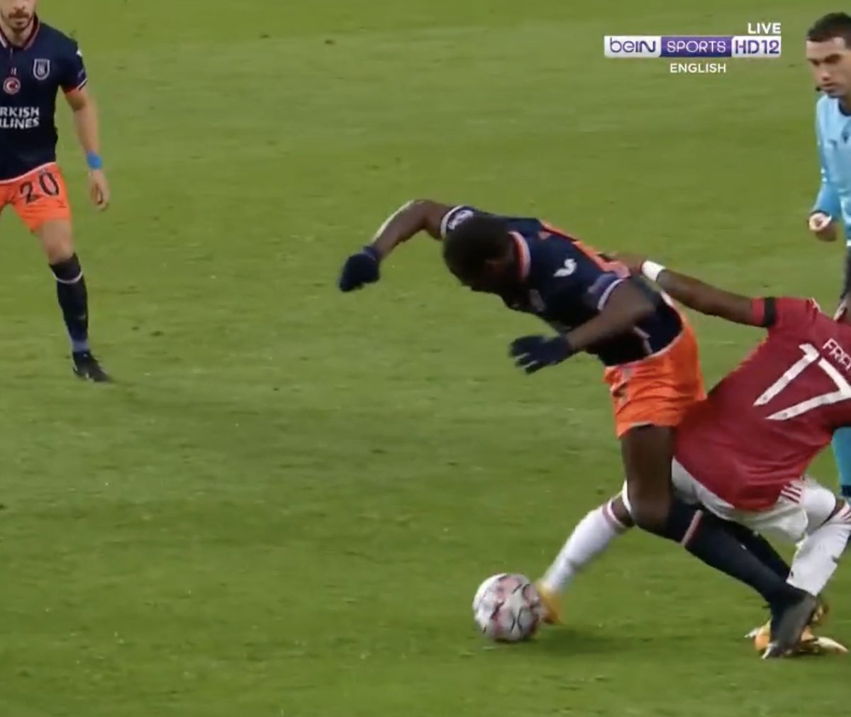 5. Misplaced Passes to Fouls. MUN’s misplaced passes led to their defense being exposed often and fouls committed: a liability.A. Telles pass. Ba reaches it. Lindelof fouls. B. Lindelof’s pass intercepted — defense exposed.C. Fred’s pass causes turnover.D. Foul. FK won.