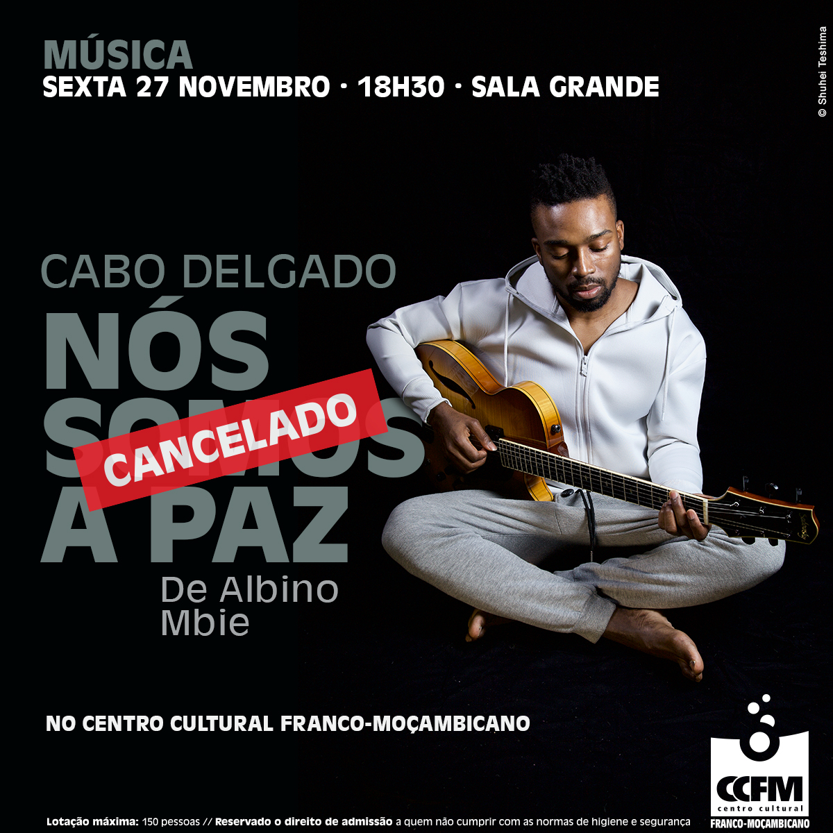 CCFMoz's tweet image. Por motivos alheios a nossa vontade, vimos por este meio anunciar o cancelamento do concerto “Cabo Delgado – Nós Somos a Paz” de Albino Mbie, agendado para esta Sexta-feira, 27 de Novembro, às 18:30min, aqui no Franco.

Pelos transtornos causados, as nossas SINCERAS DESCULPAS.🙏🏽