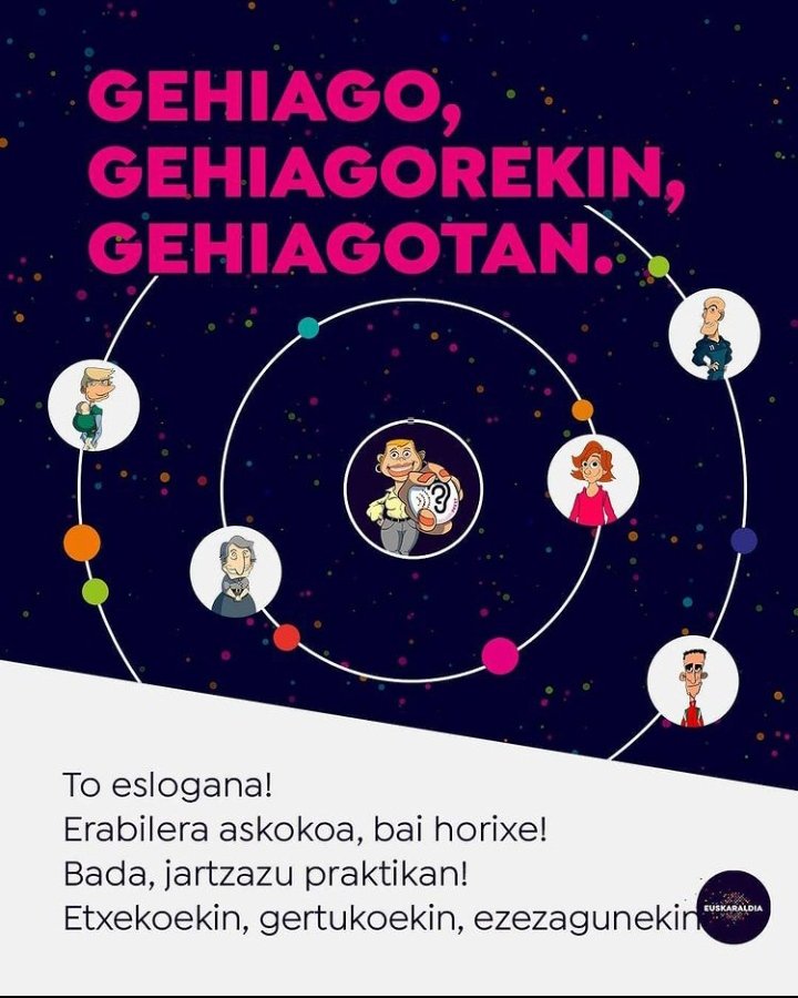 ErmuanBagara's tweet photo. [#Euskaraldia] Astindu ditzagun gure hizkuntza ohiturak eta inertziak!!! Erabili #euskara... https://t.co/5sivjg2eIB