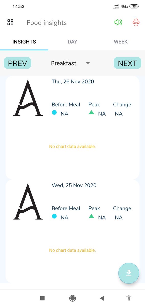 AmbrosiaHealth1's tweet photo. New version of the LinkBluCon app is released on Android platform with option for dark mode. Also, "Food Insight" is added to help people manage glucose better and lose weight. Also, they can change the app language from the LinkBluCon app settings screen.#linkblucon #CGM https://t.co/vlfTTY6h7M
