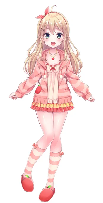 Vtuberりとるん(@RitorunGames)ちゃんの新衣装のお仕立てをさせていただきました～!もこもこな部屋着✨お披露目動画のアーカイブありますので、可愛く動くりとちゃんもチェックしてくださいね?? 