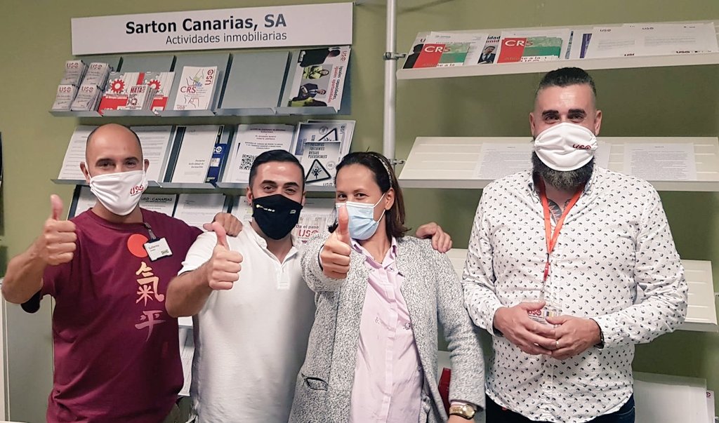 USO_Servicios's tweet photo. #USO la fuerza más votada en IKEA #Tenerife, obteniendo 9 delegados en un comité de 13.
Aumentando 2 delegados más.
Gracias por confiar en #USO. 
Enhorabuena a l@s delegad@s y a #FSUSO en @USOCanarias por tan magníficos resultados. 
#DaElPaso  #USOServicios https://t.co/sgI8Zzl2l1