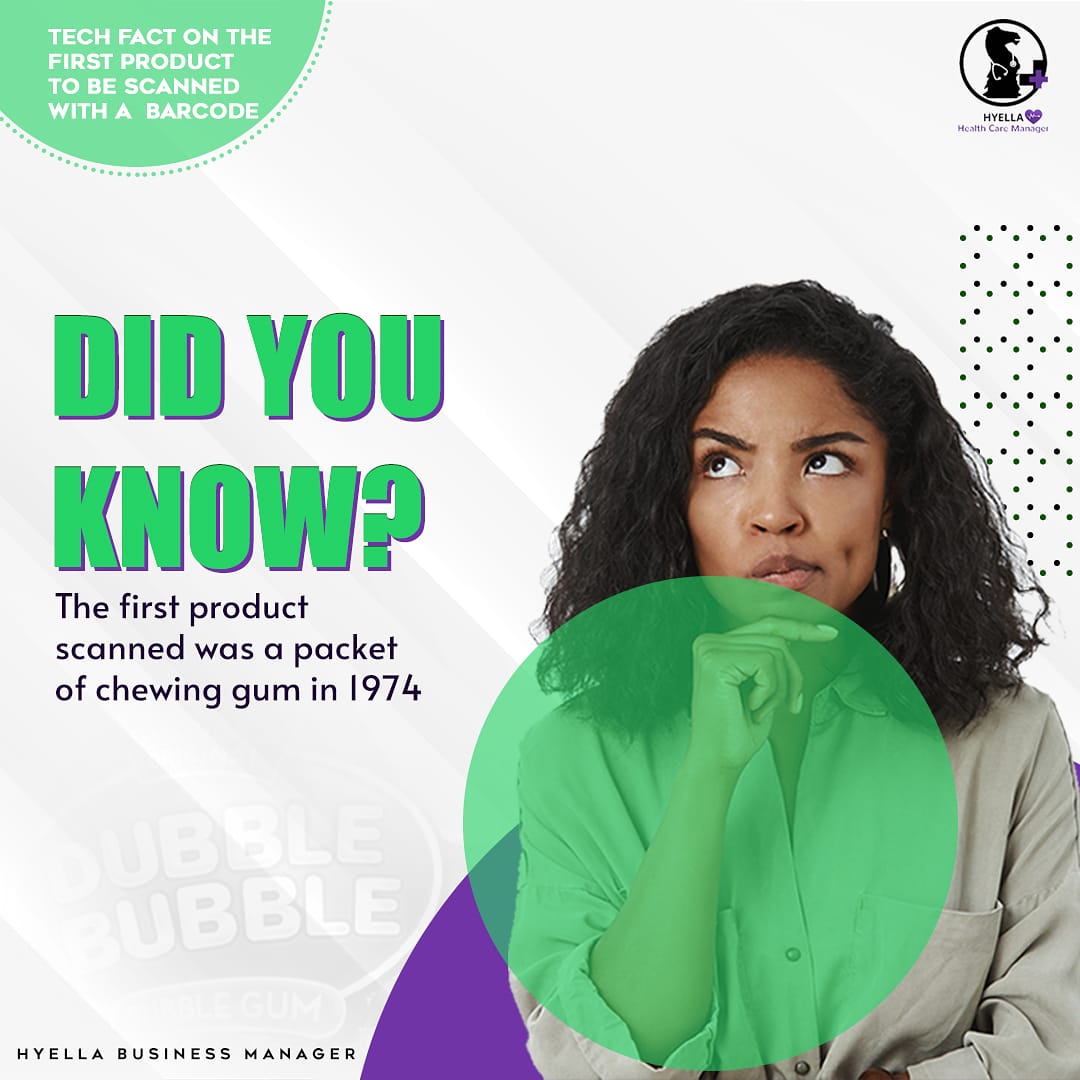 hyella_ehr's tweet photo. It is FUN FACT THURSDAY
Did you know? The first product scanned was a packet of chewing gum?
#Health #Healthcare #AbujaHospitals #Hospital #Abujadoctors #Healthtech #HyellaEMR #EMR #EHR #HMIS #Medical #Doctors #happythanksgivingday #funfacts #techfacts https://t.co/SfgiDVJnYW