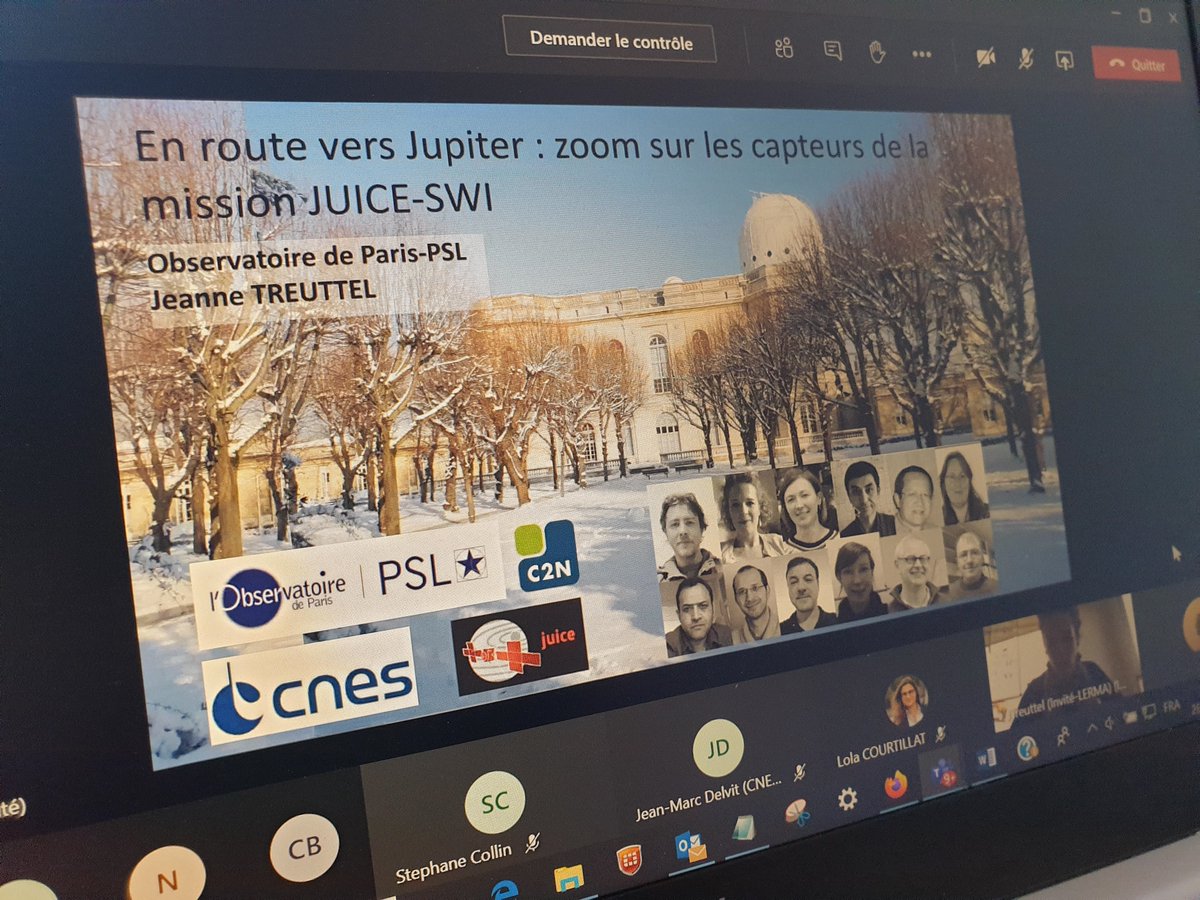 HubPhotonics's tweet photo. 🔵#PhotonicsExcellenceDays 2020 !
En route vers #JUPITER ! zoom sur les #capteurs avec la mission Juice @ESA_JUICE présentée par Jeanne TREUTTEL, @Obs_Paris @CNES  [ #Térahertz très haut débit, résolution #spectrale, #IR lointain, #Jupiter, #astronomie, lancement 2022 #Ariane5 ] https://t.co/7baoLFB70v