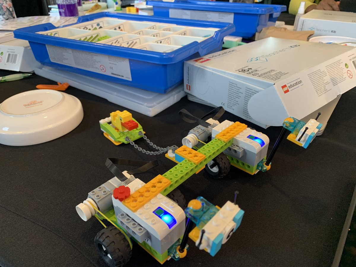 Jonathan_Filer's tweet photo. Just completed an amazing 3 days of Lego training. Learning how WeDo, Spike Prime and Ev3’s could be implemented in class. https://t.co/szaAQ5KbiE