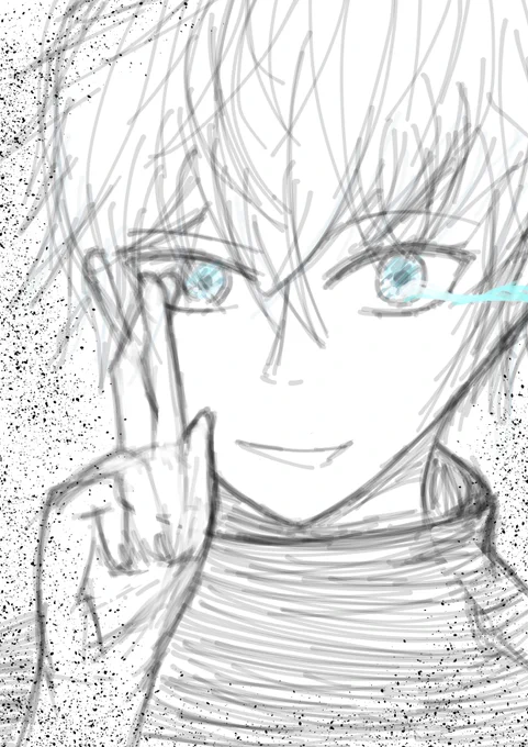 五条先生描きました
正直一目惚れです
#呪術廻戦 
#呪術廻戦ファンアート 
#五条悟 