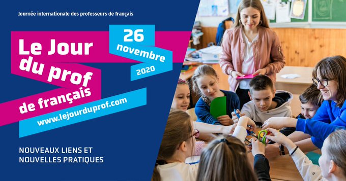 aefeinfo's tweet photo. #JIPF2020 🌍 | L'#AEFE s'associe à la célébration du Jour du prof de français, qui rassemble les enseignants de français &amp; aussi ceux qui enseignent en français dans les formations bilingues, partout dans le monde ➡️  https://t.co/LOiBaEKbaR https://t.co/xYgaUxg5Gy