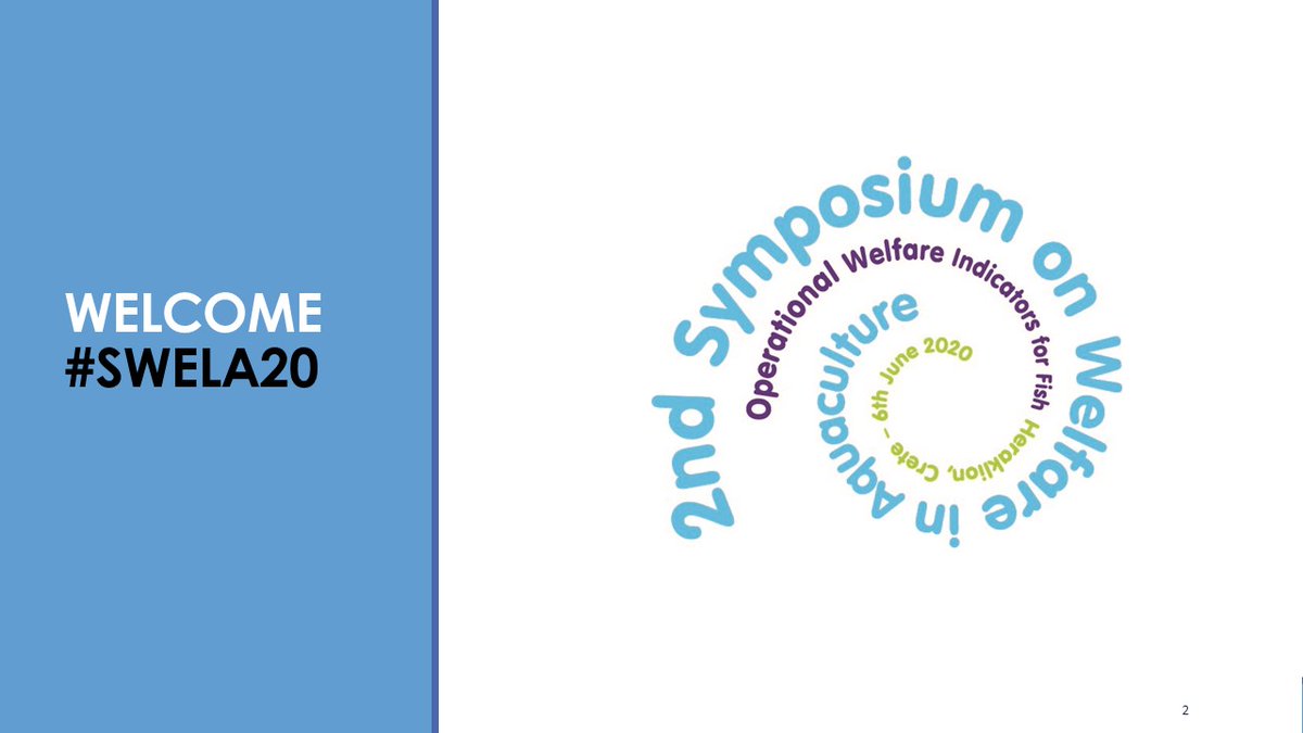 SMARTAQUA2's tweet photo. 2nd Symposium on Welfare in Aquaculture #SWELA20 is about to start. We hope to see you all in a few minutes #welfare #symposium #webinar #freewebinar #fish #aquaculture @SwanseaUni @Access2Sea @Aquaculture_hub @aac_europe @AquacultureMag @thefishsite @IoAStirling @RSPCA_official https://t.co/NMUXnbR4Gd