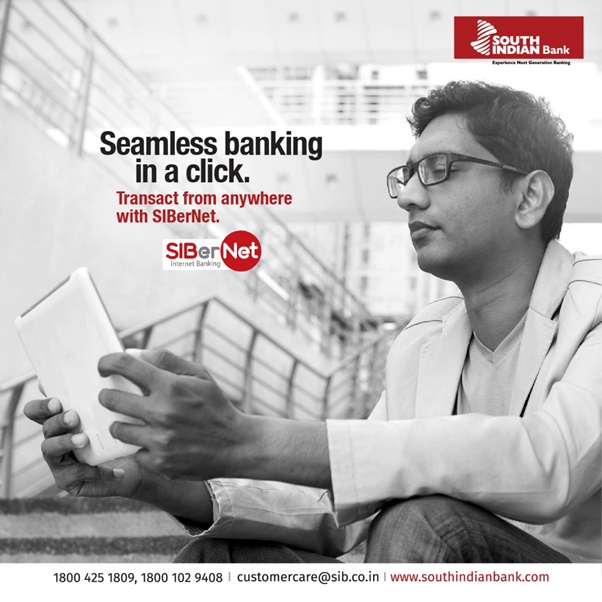 OfficialSIBLtd's tweet photo. Access your account from your mobile, laptop or desktop, and transact with just a simple click. To know more, visit https://t.co/UvWDaIYoAw #DIGITALINDIA, #SIBerNet, #NETBANKING, #SOUTHINDIANBANK, #BANKONUS https://t.co/jkGv5GCci6